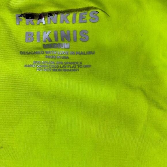 Frankie’s Bikinis Paulina Floral Halter One Piece Swimsuit Size Medium - Picture 6 of 8